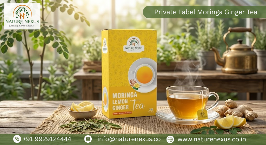 Private Label Moringa Ginger Tea